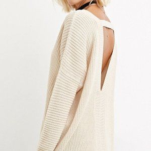 Knit Forever 21 Sweater With V-Cutout Back